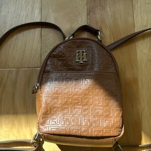 Tommy Hilfiger mini backpack. Camel color.
